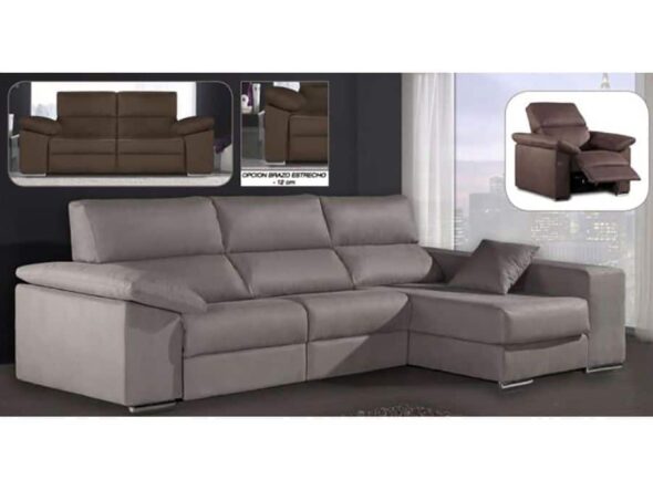 Sofá chaisse longue modelo Turia 07