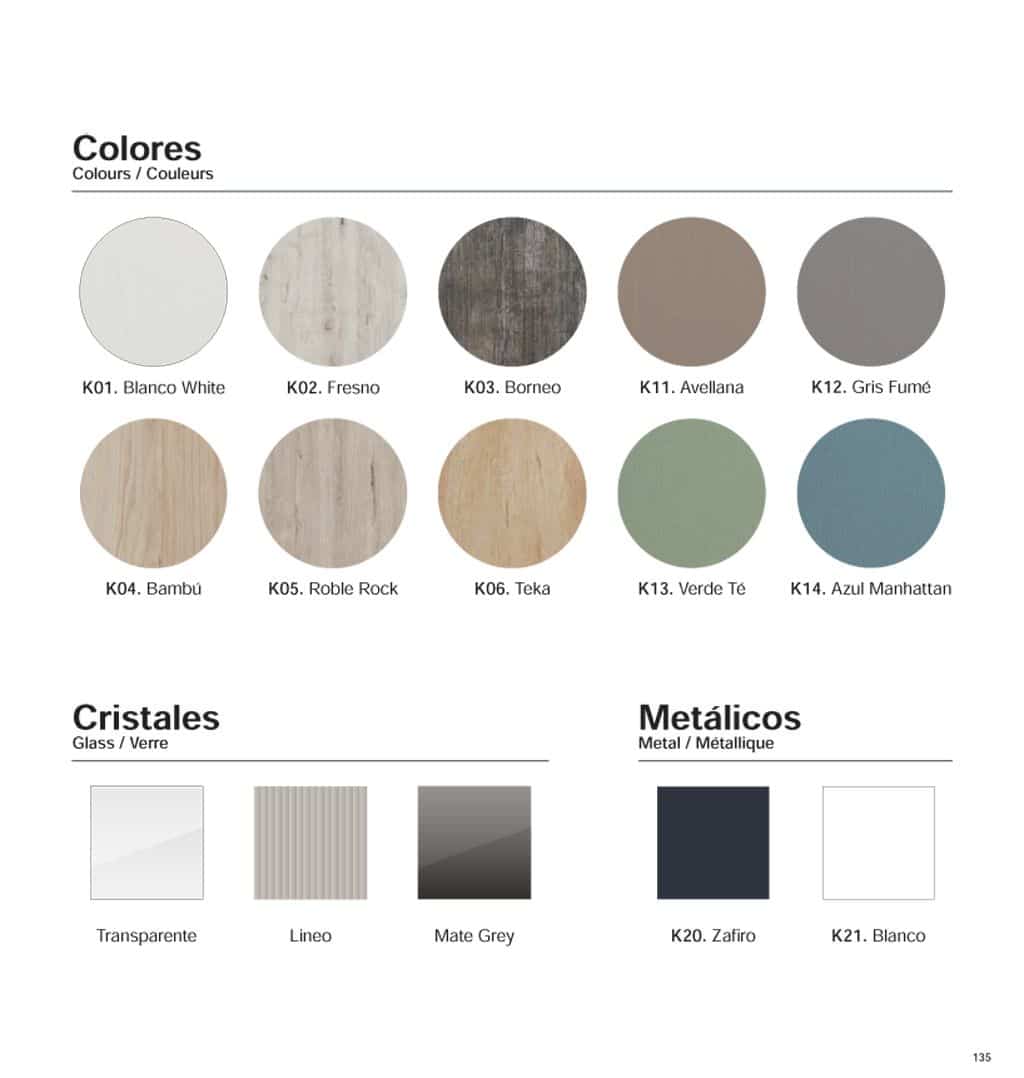 Carta de colores Baixmoduls Kay