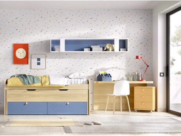 Dormitorio juvenil modelo Jumpy 123