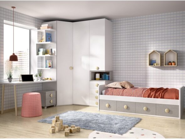 Dormitorio juvenil modelo Jumpy 207