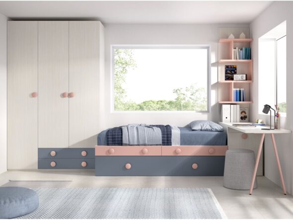 Dormitorio juvenil modelo Jumpy 216