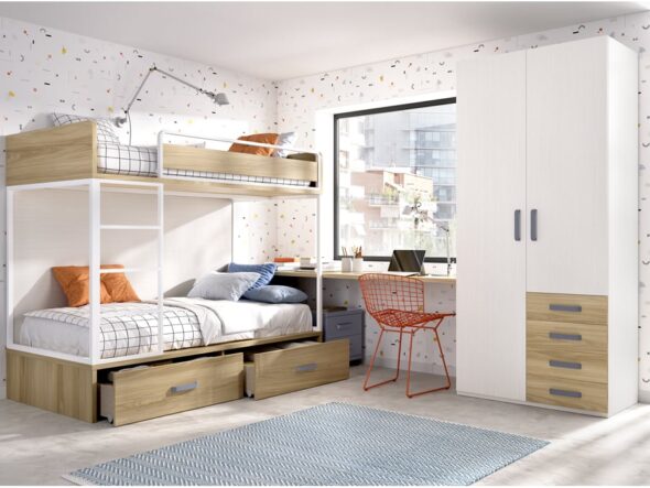 Dormitorio juvenil modelo Jumpy 305