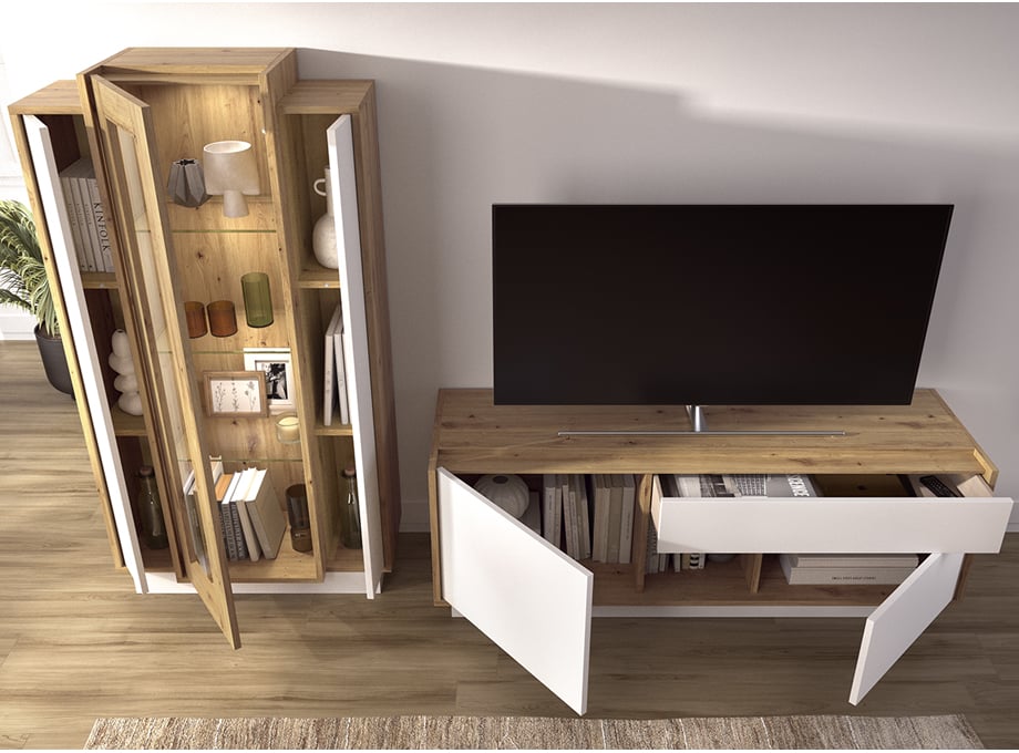 Detalle mueble abierto modelo Duo 03