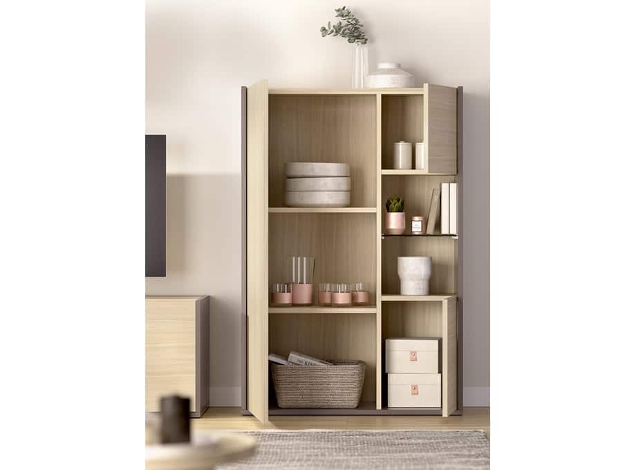 Detalle mueble singular abierto Duo 08