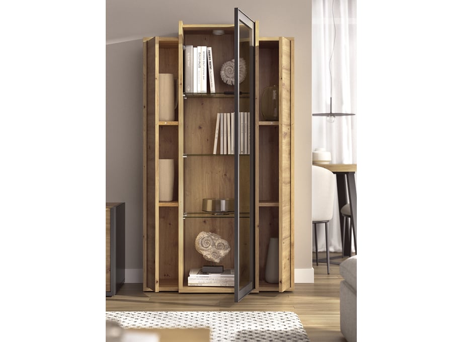 Detalle vitrina salón modelo Duo 25