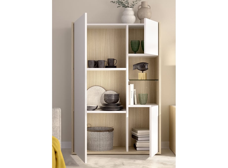 DUO_27_Det01_W Detalle mueble singular abierto modelo Duo 27