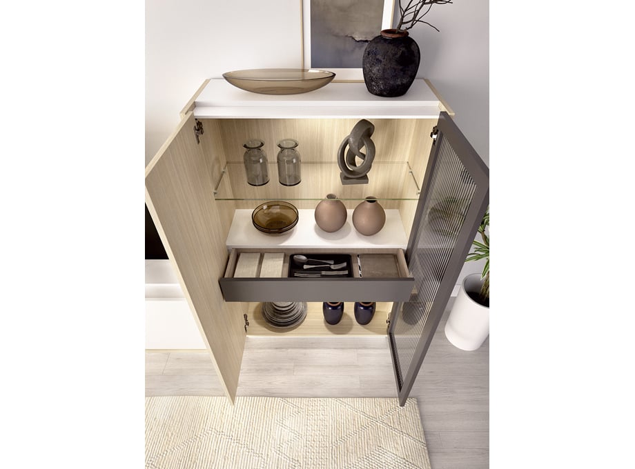 Detalle Mueble singular abierto Duo 30