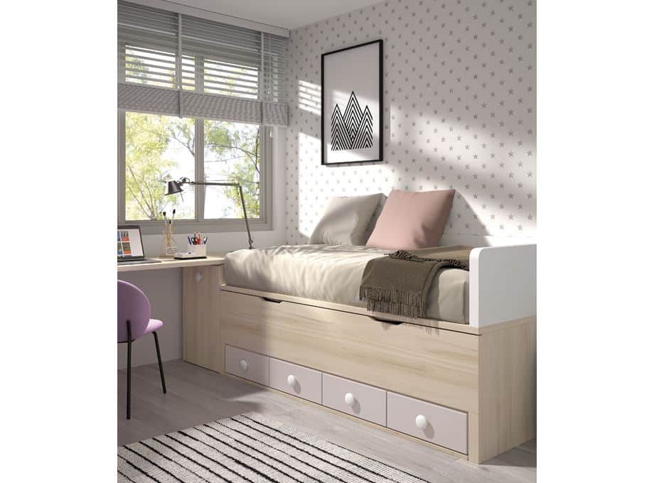 Detalle cama compacta modelo Evo 009