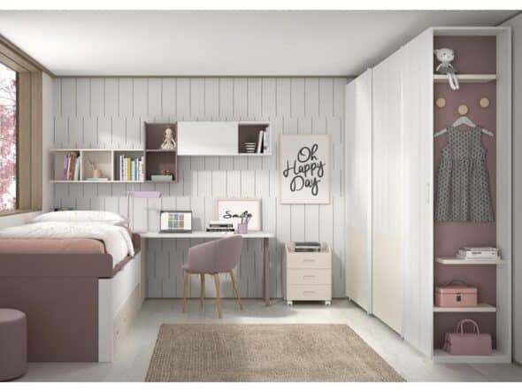 Dormitorio juvenil modelo Evo 012
