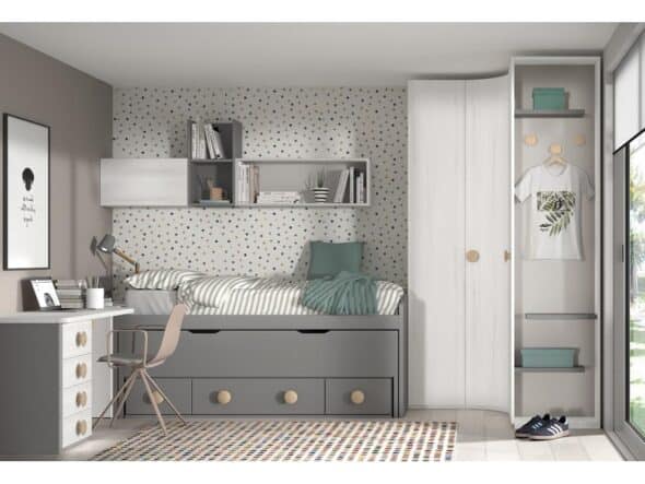 Dormitorio juvenil modelo Evo 018