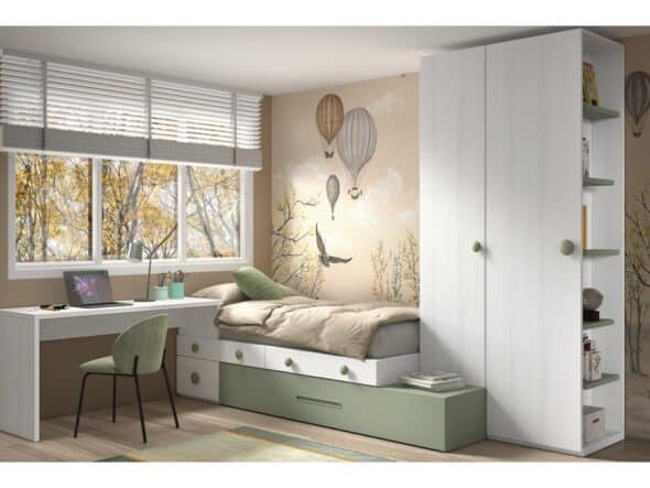 Dormitorio juvenil modelo Evo 158