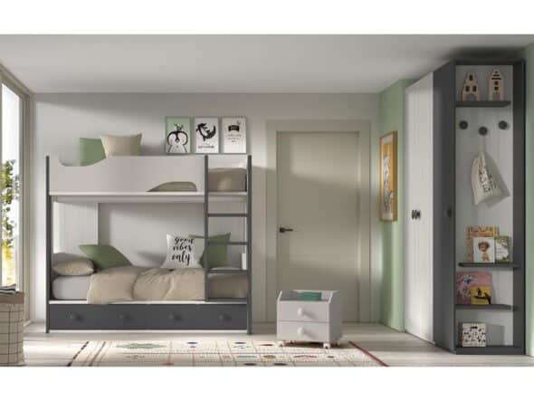 Dormitorio juvenil modelo Evo 204