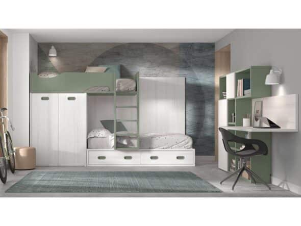Dormitorio juvenil modelo Evo 214
