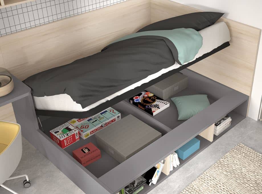 Cama elevable detalle modelo Evo 302