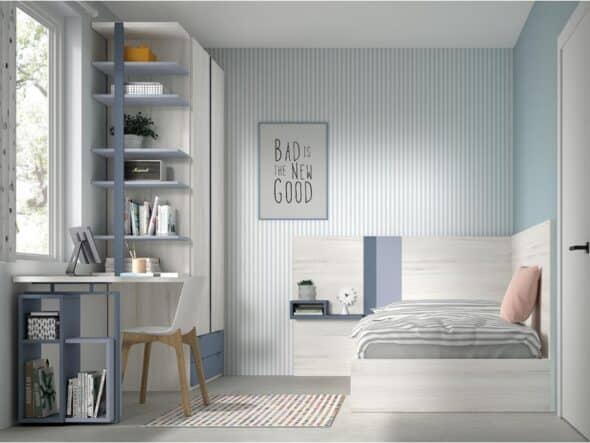 Dormitorios cama juvenil modelo Evo 303