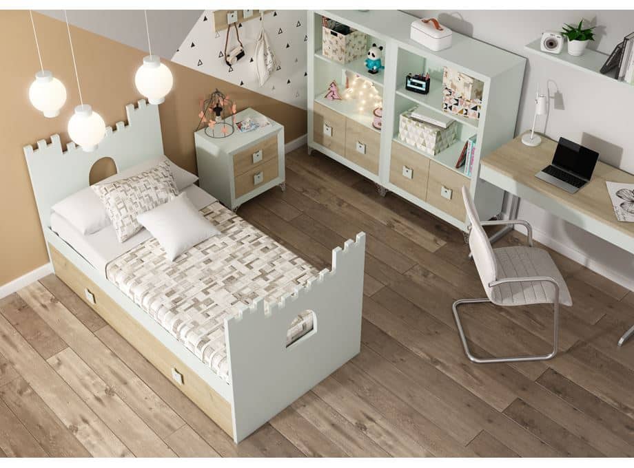 Detalle dormitorio juvenil modelo Anna 12