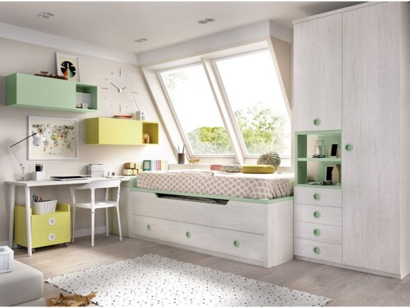 Dormitorio con compacto alto Rimobel