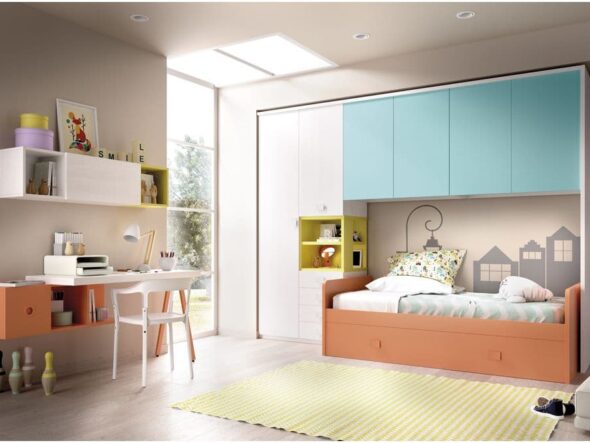 Dormitorio juvenil con puente Rimobel