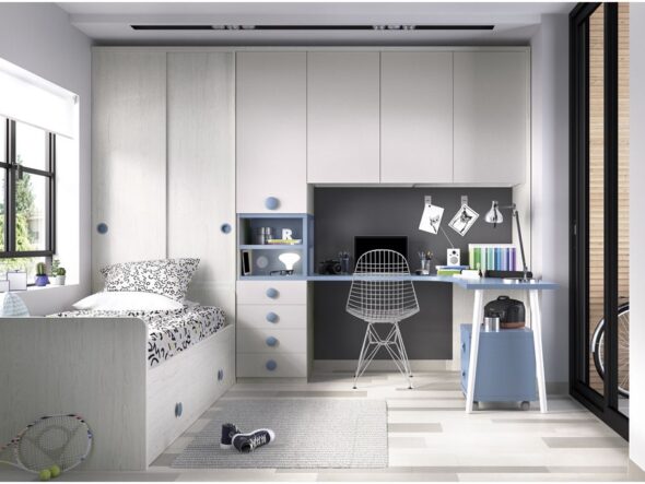 Dormitorio juvenil con puente Rimobel