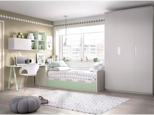 Dormitorio para joven moderno
