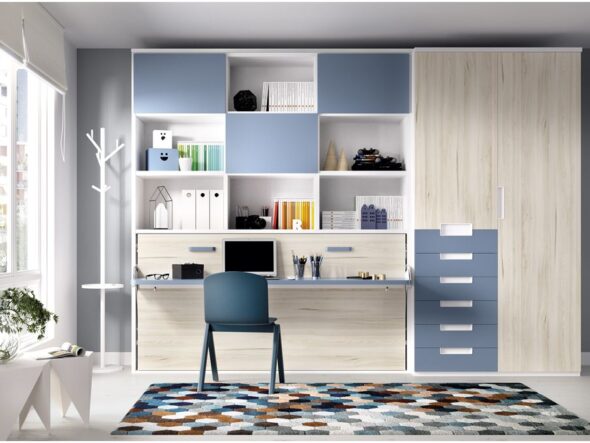 Dormitorio con cama abatible Rimobel 404