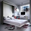 Cama abatible de matrimonio abierta