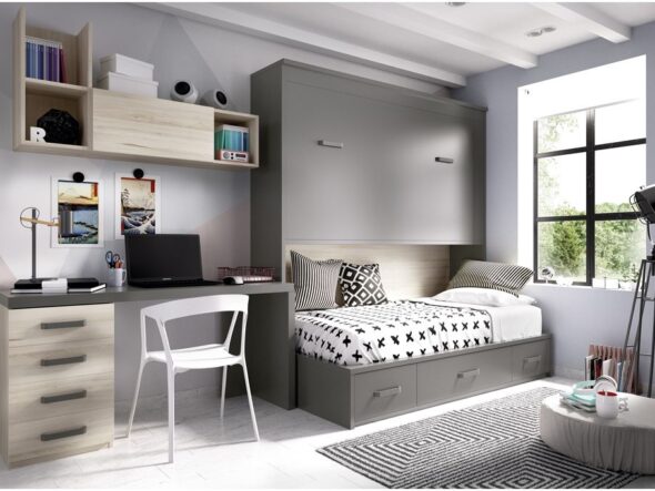 Cama abatible con compacto Rimobel