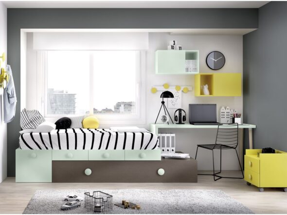 Dormitorio con sistema modular Jumpy 505 - Rimobel