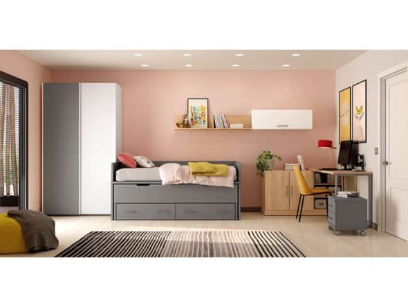 Dormitorio juvenil modelo Lider Go 08