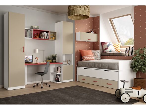 Dormitorio juvenil modelo Lider Go 19