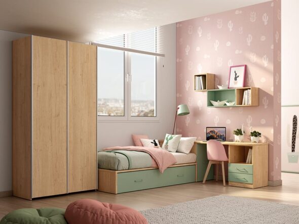 Dormitorio juvenil modelo Lider Go 23