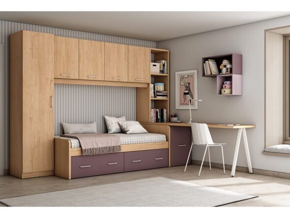 Dormitorio juvenil modelo Lider Go 27