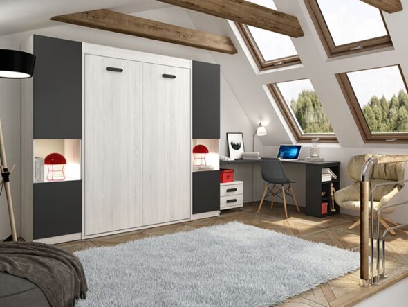 Dormitorio Juvenil cama abatible Azor lider 23