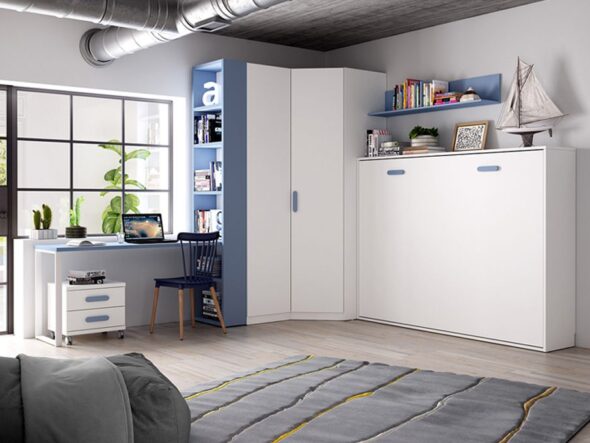 Dormitorio Juvenil cama abatible Azor lider 11