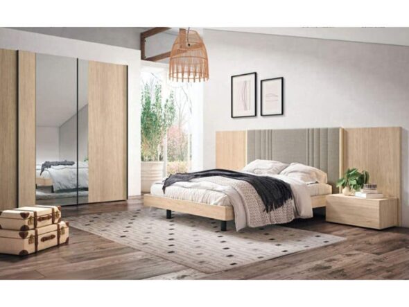 Dormitorio en kala i gris claro