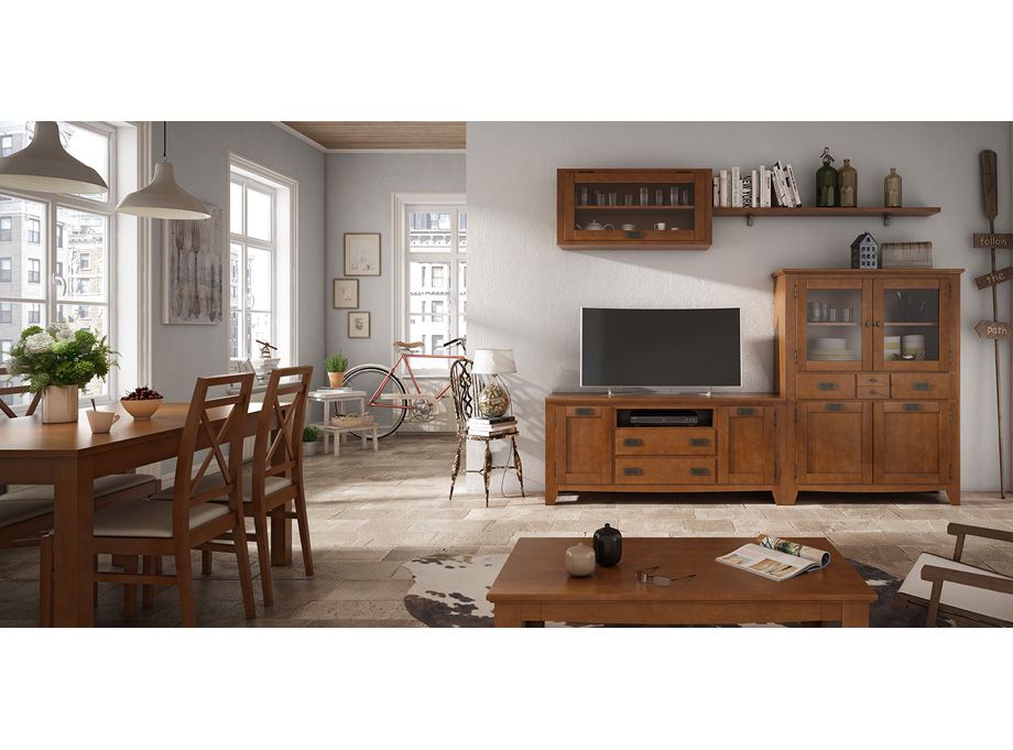 Set NATURALE - Conjunto de Salón - Comedor - Oficina - Mueble