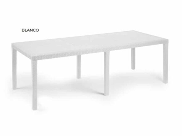 Mesa exterior Queen color blanco