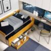 Dormitorio juvenil con cama compacta Style S02