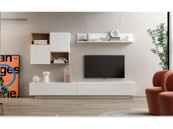 Salón Block modelo 801 en blanco y artisan