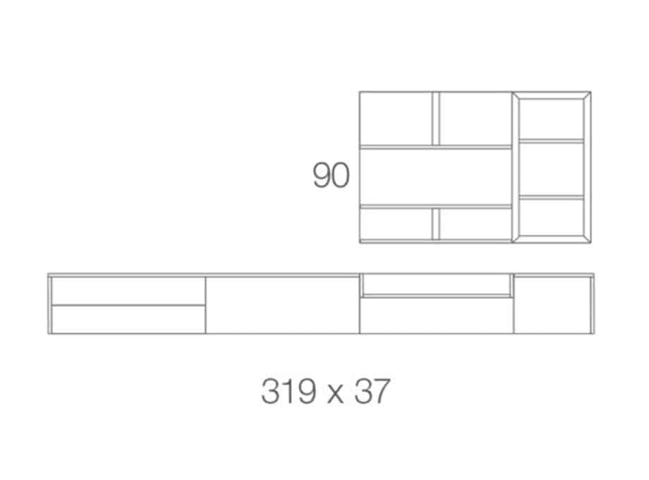 Medidas del salón 23 de baixmoduls