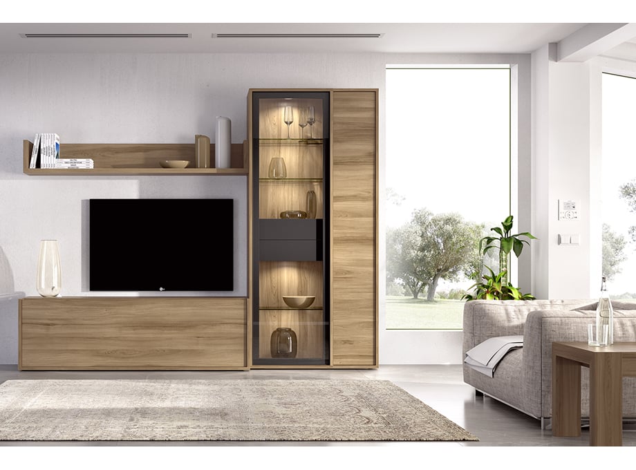 DUO_26_W Muebles para salón modelo Duo 26 - Amazonas y Grafito