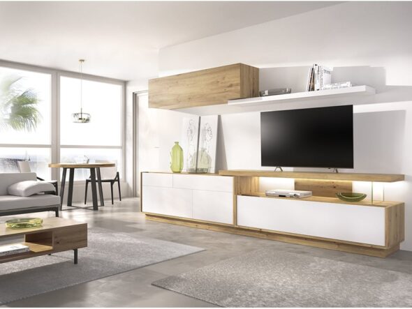 Mueble para el salón Duo 31 - Nordic y Blanco